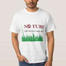 Aucun gazon - j'aime mon cancer d'herbe libre !