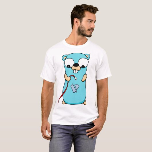 T-shirt Aucun Gopher de wifi (Devant entier)
