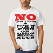 T-SHIRT AUCUN JE NE VEUX PAS UN F* ? COSTUME DE K'N, TUK (Devant)