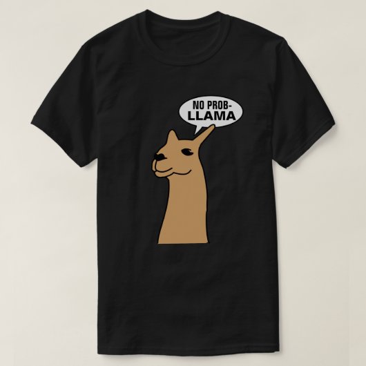 T-shirt Aucun lama de Prob (Design devant)