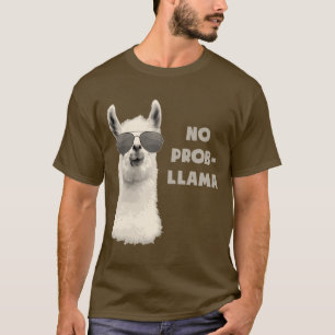T-shirt Aucun lama de problème