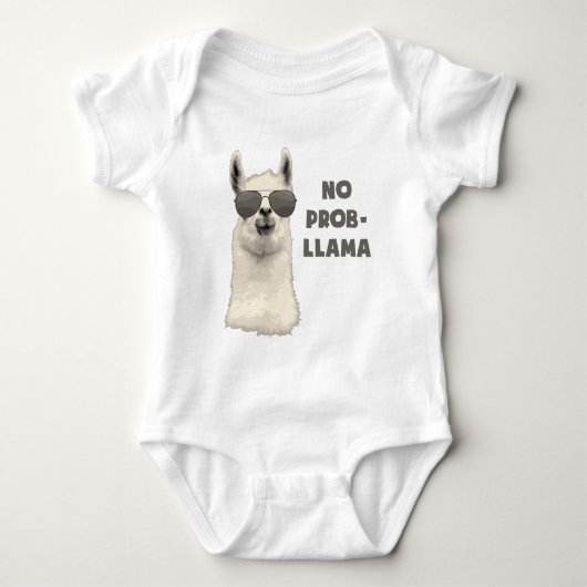 T-shirt Aucun lama de problème (Devant)