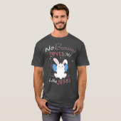 T-shirt Aucun Lapin M'Aime Comme Jésus, Cadeau De Pâques (Devant entier)