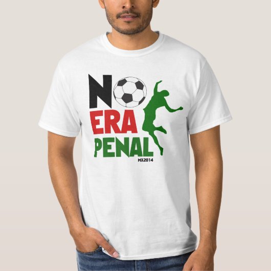 T-shirt Aucun MX pénal 2014 d'ère - le football (Devant)