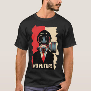 T-shirt Aucun Noir De Futur : L'Homme Masqué Par Le Gaz
