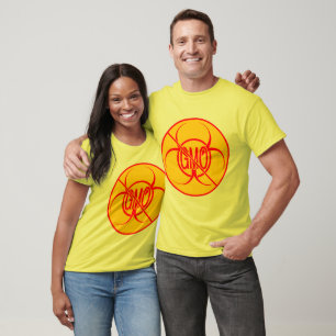 T-shirt Aucun OGM Chemises Bio Risque OGM Organique Person