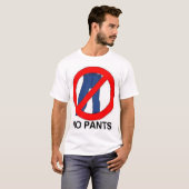 T-shirt Aucun pantalon (Devant entier)