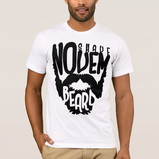 T-shirt Aucun rasage novembre (Devant)