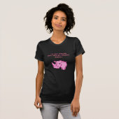 T-shirt aucun rhinocéros social de workey (Devant entier)