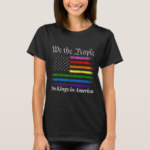 T-shirt Aucun Rois En Amérique Nous Le Peuple Nous Le Drap