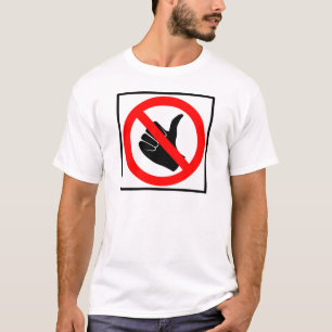 T-shirt Aucun signe de auto-stop de route