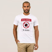 T-shirt Aucun signe des durians (2), Singapour (Devant entier)