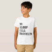 T-shirt Aucun sommeil ne labourent Brooklyn ! (Devant entier)