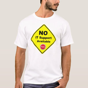 T-shirt Aucun support informatique disponible Panneau d'av