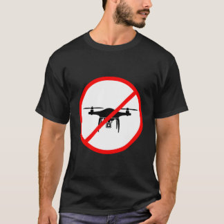 T-shirt Aucun symbole de zone de drone non autorisé