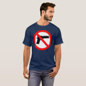 T-shirt Aucune anti arme à feu d'armes à feu (Devant entier)