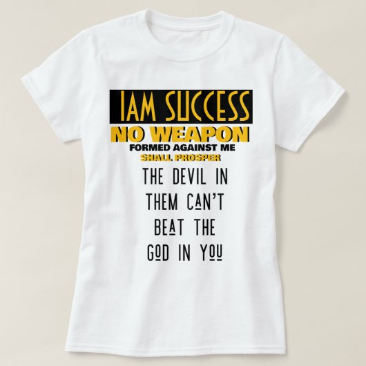 T-SHIRT AUCUNE ARME (Design devant)