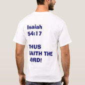 T-SHIRT AUCUNE ARME NE PROSPÉRERA (Dos)