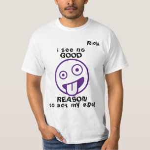 T-shirt "...aucune bonne raison..." Emoji personnalisable