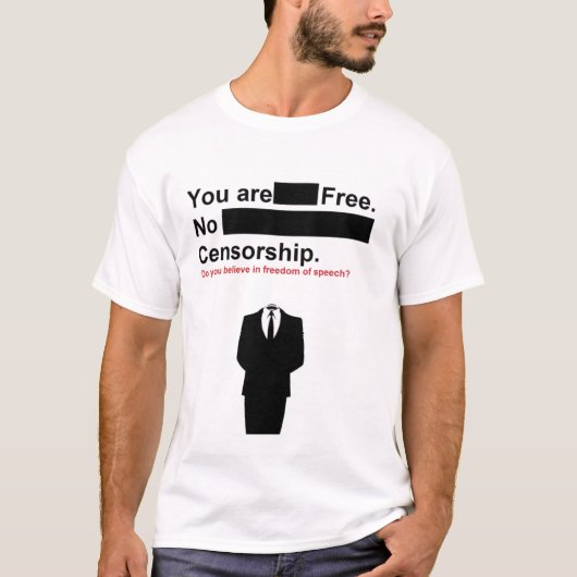 T-shirt aucune censure (Devant)
