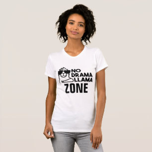 T-shirt Aucune chemise de zone de lama de drame
