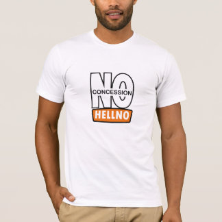 T-shirt AUCUNE CONCESSION typographie personnalisée design
