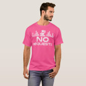 T-shirt Aucune demande Deejay Edm Party (Devant entier)