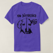 T-shirt Aucune différence Pro Vegan Végétarien Végétarien (Design devant)