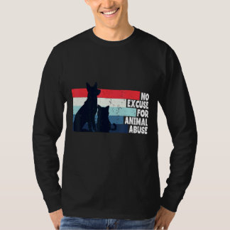 T-shirt Aucune excuse pour la maltraitance animale Protége