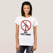 T-shirt Aucune ferme éolienne - Aucune éolienne (Devant entier)