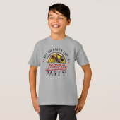 T-shirt Aucune Fête Comme Une Pizza Party (Devant entier)