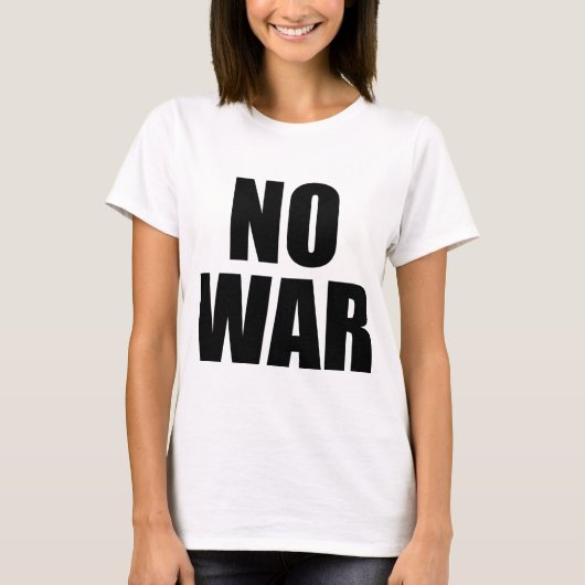 T-SHIRT AUCUNE GUERRE (Devant)