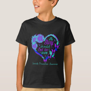 T-shirt Aucune histoire ne devrait se terminer trop tôt Cœ