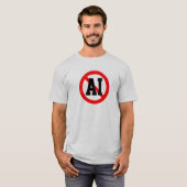 T-shirt Aucune intelligence artificielle (Devant entier)