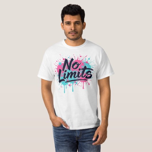 T-shirt Aucune limite - Graphique (Devant entier)