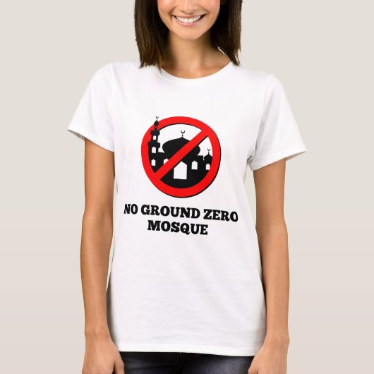 T-shirt Aucune mosquée de point zéro (Devant)