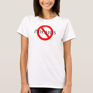 T-shirt Aucune police noire de Psychos