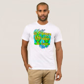 T-shirt Aucune pression aucun problème St Lucia (Devant entier)