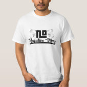 T-shirt Aucune Vibes Négatives Typographie Graphique Noir (Devant)