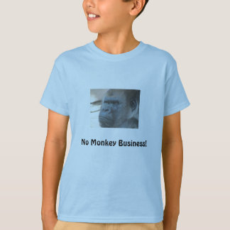 T-shirt Aucunes affaires de singe ! La chemise de l'enfant