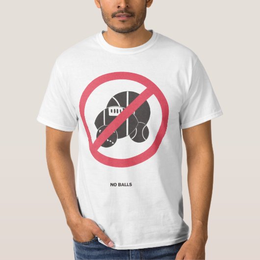 T-shirt Aucunes boules (Devant)
