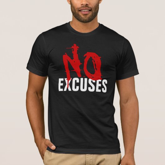 T-SHIRT AUCUNES EXCUSES (Devant)