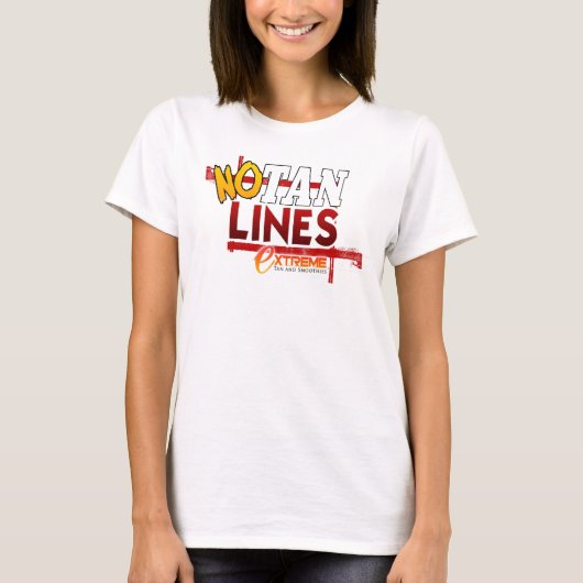 T-shirt Aucunes lignes de Tan (Devant)