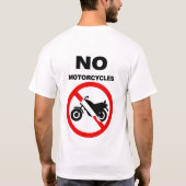 T-shirt Aucunes motos (Dos)