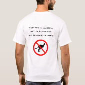 T-shirt Aucuns kangourous en Autriche (Dos)