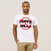 T-shirt aucuns moulins de chiot (Devant entier)