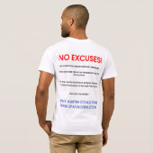 T-shirt aucuns moulins de chiot (Dos entier)