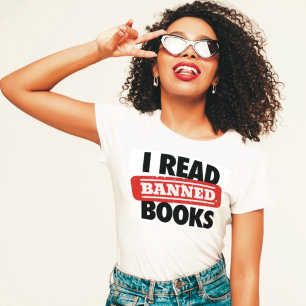 T-shirt Audacieux « Je lis des livres interdits » Bookish 
