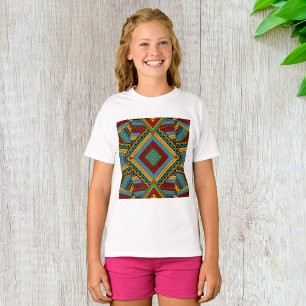 T-shirt Audacieux Motif géométrique Tribal Coloré Ethnique