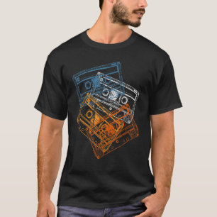 T-shirt Audio Cassette 80s 80s Costume de fête 1